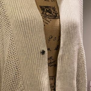 Prana lightweight cream cardigan size small